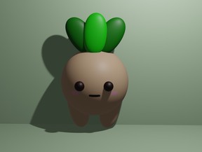 Students in Grade 9 Coding and Animation at Lasalle Secondary School are using the software tool Blender to sculpt and create 3D models with a smooth surface like the animated character Nabo.