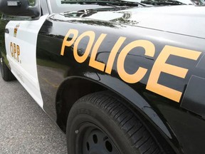 Quinte West OPP officers said they responded to “downtown Trenton following  a report that two individuals armed with a firearm had robbed a victim at a bank. The suspects fled in a vehicle that was later involved in a single vehicle collision.” POSTMEDIA