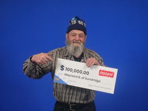 Maynard Brooks of Sunridge has been playing the lottery since the 70s. He recently won $100,000 on a scratch ticket.