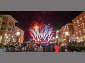 A fireworks display capped off Family Day activities at Harmony Square in downtown Brantford.