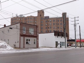 The location of a planned 40-unit affordable housing project by Lutheran Social Services Owen Sound at 1043-1057 3rd Ave. E. In the background is St. Francis Place, which Lutheran Social Services Owen Sound also owns and operates.