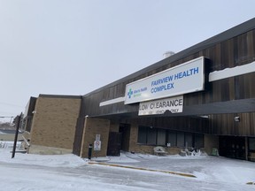 Fairview Health Complex in Fairview, Alta. on Nov. 30, 2022.