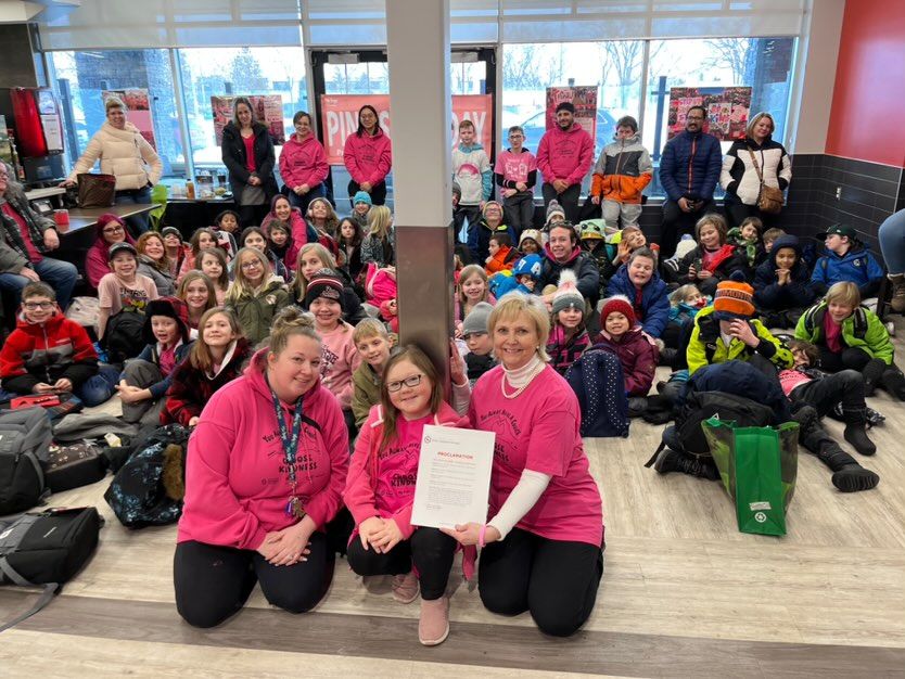 BGC rallies for kindness on Pink Shirt Day Fort Saskatchewan Record