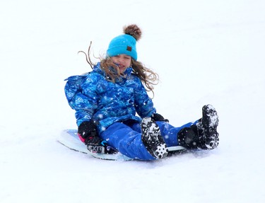 The City of Greater Sudbury hosted Snow Day, a free outdoor family celebration near the Grace Hartman Amphitheatre in Bell Park on Saturday, Feb. 4, 2023. Activities included snowshoeing, skating, snowboarding, tobogganing and more. There was be a warming area and fire pits, free hot chocolate, entertainment and change tables and nursing stations for families with babies and young children. Transportation to Bell Park was free of charge aboard Greater Sudbury Transit. Free helmets and equipment for activities were also available for loan. Meals and snacks were available for purchase from food vendors. Ben Leeson/The Sudbury Star/Postmedia Network