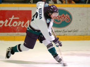 London Knights defenceman Dennis Wideman, seen here in a game against Sudbury, will be inducted into the Don Brankley London Knights Hall of Fame Wednesday with fellow defenceman Rick Green and the late Dan Maloney. (Free Press files)