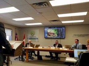 A descendant of Negro Creek Road-area settlers, Rob Green, was part of a delegation which received Chatsworth Township council's support to create a monument to the area's early Black settlers on Wednesday, Feb. 1, 2023 in Chatsworth, Ont. (Scott Dunn/The Sun Times/Postmedia Network)
