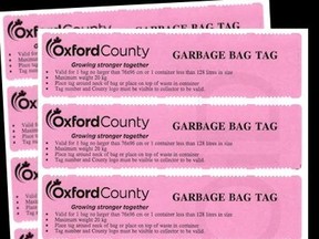 Oxford County bag tags. (Contributed photo)