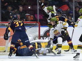 North Bay Battalion win huge road game in Barrie Saturday night.
