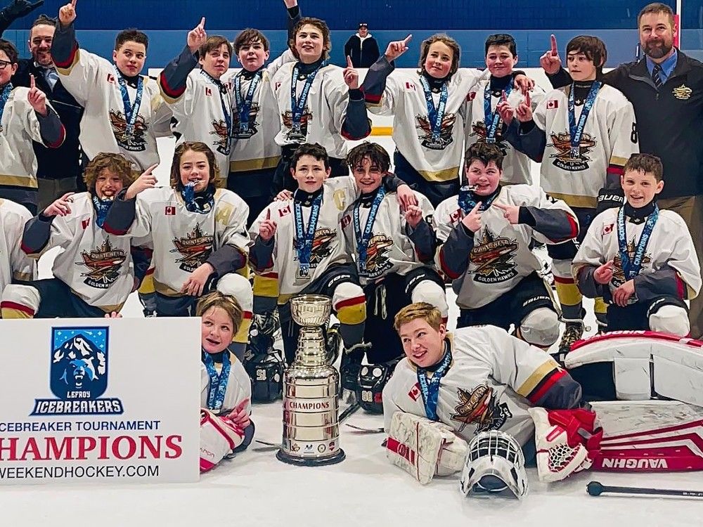 Quinte West U13 Hawks win Lefroy Ice Breaker tourney Belleville
