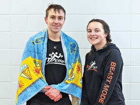 Jon-Ross Todd and Daneka Miller of The Fit Effect in Paris raised about $1,200 as they took part in the Polar Plunge 2023.