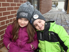 Seven-year-old Jamie Farrington and her brother Ethan, 5, were among the participants on Saturday, Feb.  25 in The Coldest Night of the Year, a fundraiser for Why Not City Missions.