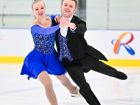 Kadynn Morrison of Skate Brockville and Wes Lockwood compete in the pre-novice dance event at the 2022-2023 Skate Canada Challenge in Regina. Morrison and Lockwood won the bronze medal by placing third among the 19 entries.
Skate Canada/Danielle Earl Photography