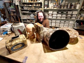 Chatham ceramic artist Francois Grenier has a busy summer that includes having his art work featured at the Canadian Clay & Glass Gallery in Waterloo, the Fusion Firworks juried exhibition in Toronto as long with preparing for a solo exhibition at ARTspace in downtown Chatham, beginning in June. (Ellwood Shreve/Chatham Daily News)
