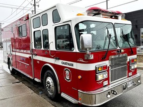 Chatham-Kent Fire & Rescue will be turning this fire truck into a central command centre using a $25,000 grant from Hydro One. (Handout/Postmedia Network)