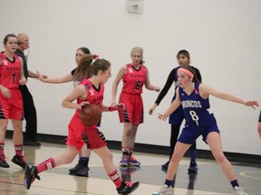 The J.C. Charyk Sr. Girls Basketball team held their annual Sweethearts Tournament on Feb. 10-11. The Hawks played well during the event, winning against the Bassano Broncos 64-36. The team lost to the Forestburg Falcons by only one point 63-62, before winning against Three Hills by one point 54-53. Ultimately they lost their final game of the weekend, bringing the 42 year of the event to a close. Alex Irwin/Postmedia