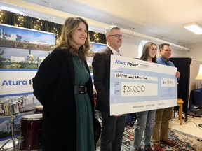 The Harmony Lounge and Music Club, a free after-school music program in Napanee, announced a $25,000 grant from the Atura Community Development Fund on Tuesday.