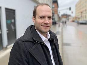 Toronto-area Liberal MP Nathaniel Erskine-Smith is among those considering running for the leadership of the Ontario Liberal Party, in Kingston, Ont., on Wednesday, Feb. 15, 2023.