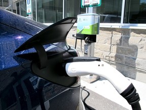 In May, the City of Spruce Grove will open 12 public electric vehicle (EV) charging stations in three locations across the community. Photo by Nick Pearce/Postmedia.