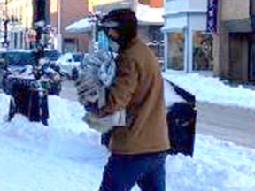Kingston Police are asking for the public's help in identifying a suspect wanted for theft of a downtown clothing store three times in January 2023.
