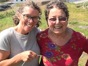 Ruth Crafts, right, with her daughter-in-law Emma Kitchen in a photo taken in 2019 in Newfoundland. Crafts, who was a co-founder of Hospice Kingston, died on Jan. 27, 2023.