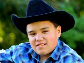 Edward Pimm, 13, hails from the Mayerthorpe area and will perform at the Country at the Creek Music Fest near Big River, Sask. in July.