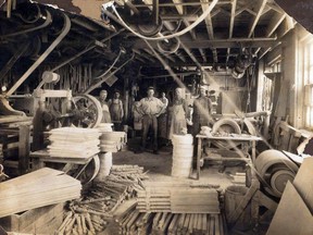 At its peak, the The Blackmore-Hamilton Furniture Company Ltd. in Listowel employed about 40 workers.
(Stratford-Perth Archives)