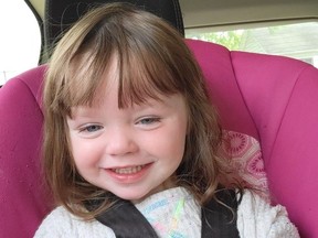 Ella Crossett's organs were donated after she died in July. Her mom is planning an Ella-Ween event in the two-year-old's  honour this year. (Submitted)