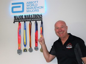 Accomplished marathon runner Wes Harding, who has medals in five major marathons, will be looking to complete his sixth major marathon in Tokyo, Japan on March 5. 
Carl Hnatyshyn/Sarnia This Week