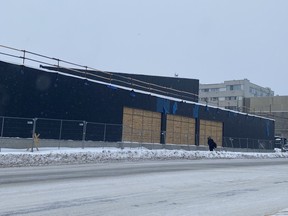 Construction continues on the new Centre culturel La Ronde building on the corner of Algonquin Boulevard and Mountjoy Street North.

Amanda Rabski-McColl/Local Journalism Initiative