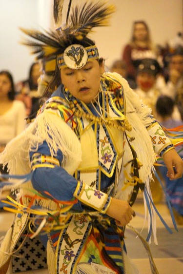 Gathering at the Rapids Powwow at George Leach Centre on Saturday, March 4, 2023 in Sault Ste. Marie, Ont. (BRIAN KELLY/THE SAULT STAR/POSTMEDIA NETWORK)