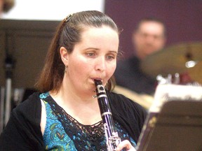 Wallaceburg Concert Band member Janna Burgess performed on the clarinet during a performance at Wallaceburg District Secondary School on April 28, 2018. File photo/Courier Press