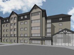 The Neighbourhood Better Living project proposes to build at 635 Sidney St. in Belleville a five-storey LTC facility containing 160 units flanked by a neighbourhood of 34 two-storey townhouses across six blocks. RFA PLANNING CONSULTANT INC.