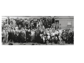 The original 116 Russian refugees that arrived in Alberta in 1924.