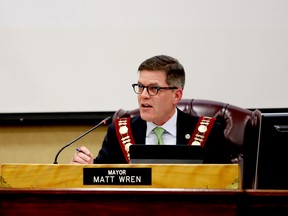 Brockville Mayor Matt Wren is one of two members who appears twice on council's remuneration list, reflecting dual roles last year as mayor and councillor. (FILE)
