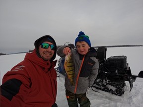 March break is a great time to get kids out on the ice to have fun fishing.