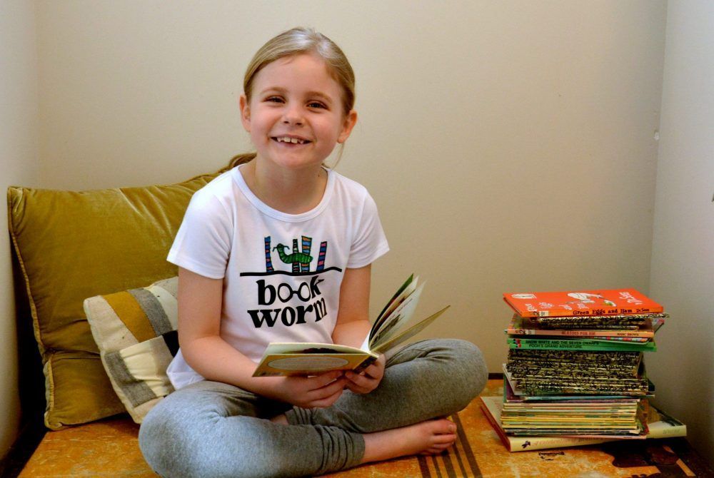 Stratford's most ambitious young reader aims to read 500 books for this