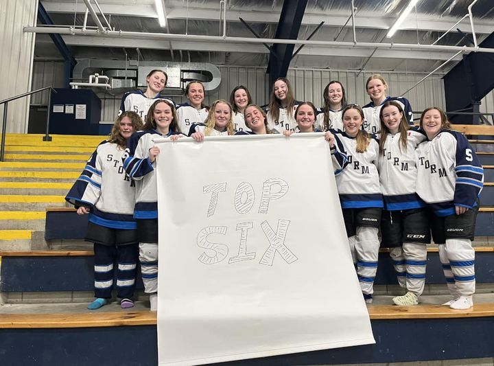 Playing at the provincials next month will be bittersweet for 13 of the 14 Saugeen Shores Storm U18 girls’ hockey team, sponsored by Port Elgin And District Lions Club, as it will be their last competition as a team as they age out of Midget play.
