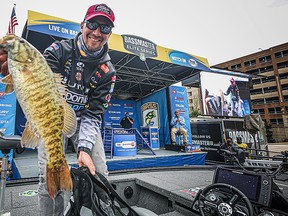 Jeff Gustafson will be trying to catch smallmouth bass this week in Tennessee as he tries to win the Bassmaster Classic.