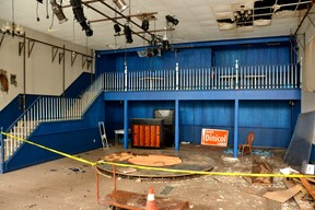 A view from the inside of the former Mercury Theater at 14 Church St. N. in downtown St. Marys.  Galen Simmons/The Beacon Herald/Postmedia Network