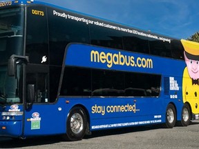 Chatham-Kent residents will soon be able to travel with Megabus between Toronto and Detroit, as the bus company launches its new route April 5. (Handout)