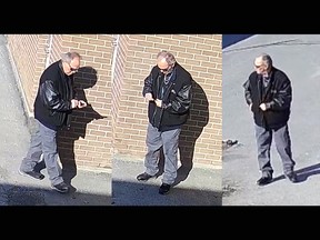A man sought by Kingston Police after mischief occurred at a school in Calvin Park on Saturday.