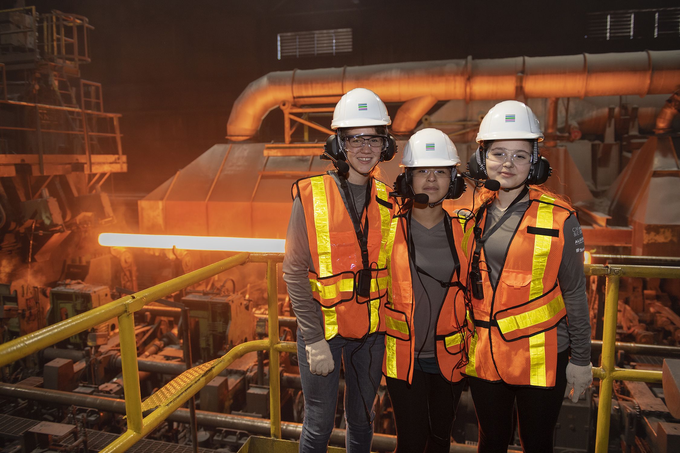 Young females learn about manufacturing at Algoma Steel, Tenaris Sault Star