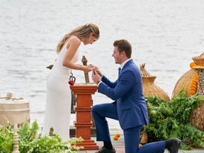 Kingston's Kaity Biggar got engaged to Zach Shallcross on Monday night's finale of "The Bachelor."