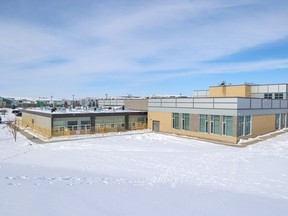 W.H. Croxford High School in Airdrie was photographed on Thursday, March 9, 2023. The school has had some portables added but Rocky View Schools is hoping for more provincial funding to help with a continuing space shortage.
Gavin Young/Postmedia