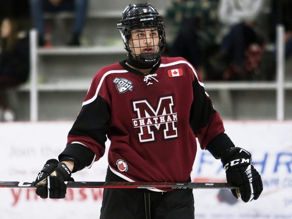 Chatham Maroons' Liam Doyle On GOJHL Western Conference All-rookie Team ...