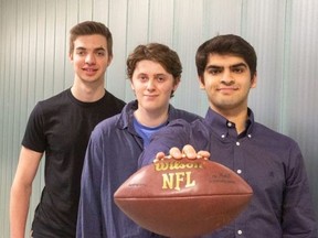 University of Toronto students Daniel Hocevar, Aaron White and Hassaan Inayatali will compete in the Big Data Bowl.