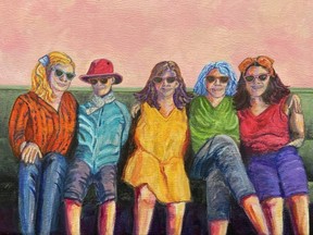 Lisa Verbakel's Forever Friends is part of a new exhibition celebrating International Women's Day at London's ArtWithPanache.