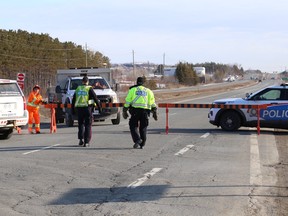 A serious collision closed Municipal Road 55 in both directions near Magill Street and Mumford Road on Tuesday morning, the Greater Sudbury Police Service said via social media.