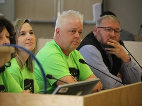 Board members with the Sherwood Park Farmers' Market at the Tuesday, March 7 Council Priorities Committee meeting. Lindsay Morey/News Staff
