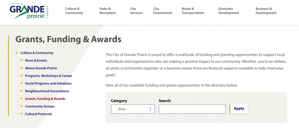 Apply for community group grants